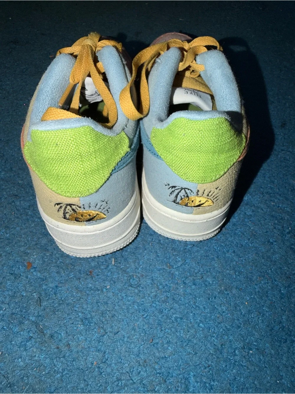 Nike Girls Pink, Yellow & Light Blue Sneakers